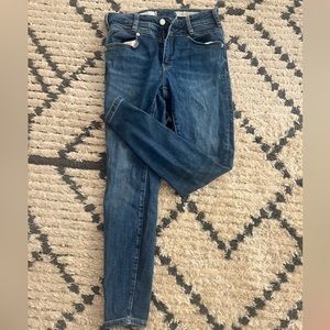 Pilcro and the letterpress high rise skinny jeans medium wash size 29
